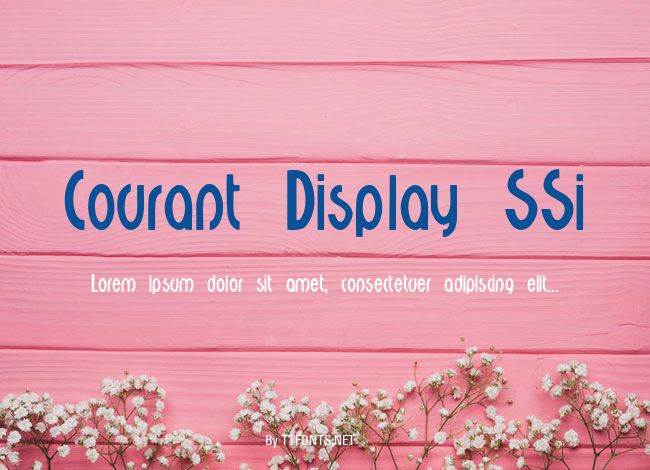Courant Display SSi example